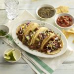 beef tacos with enchilada sauce