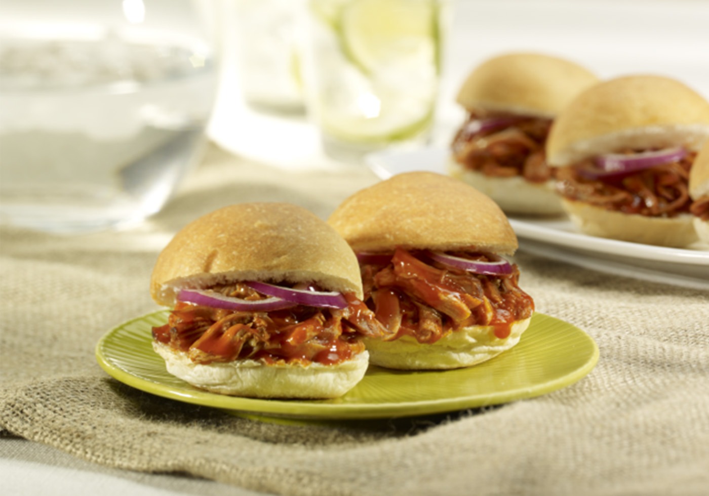 Pork Sliders - Enchilada Sauce