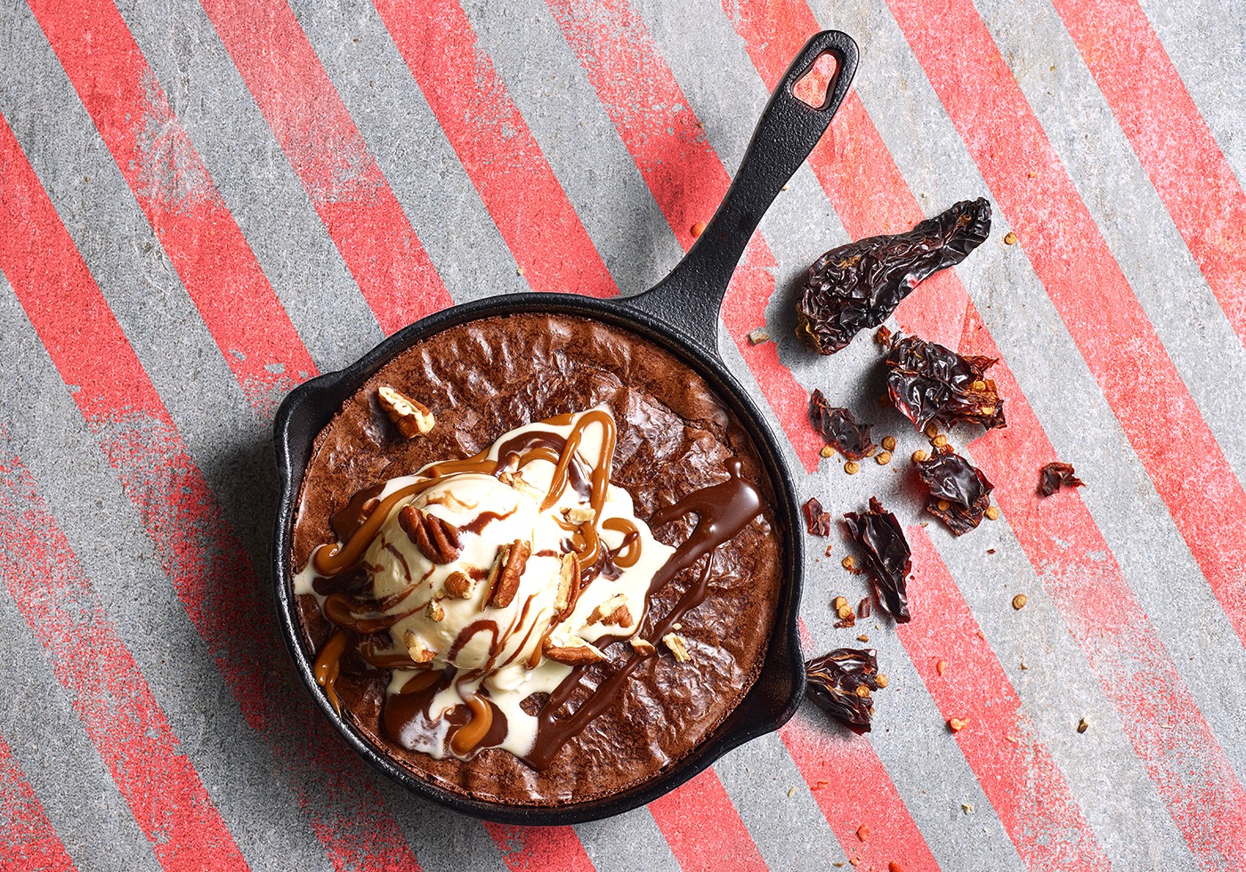 Simple Chipotle Brownie overhead