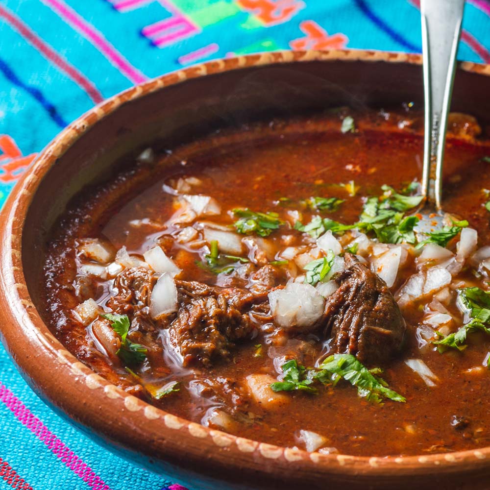 Birria in bowl