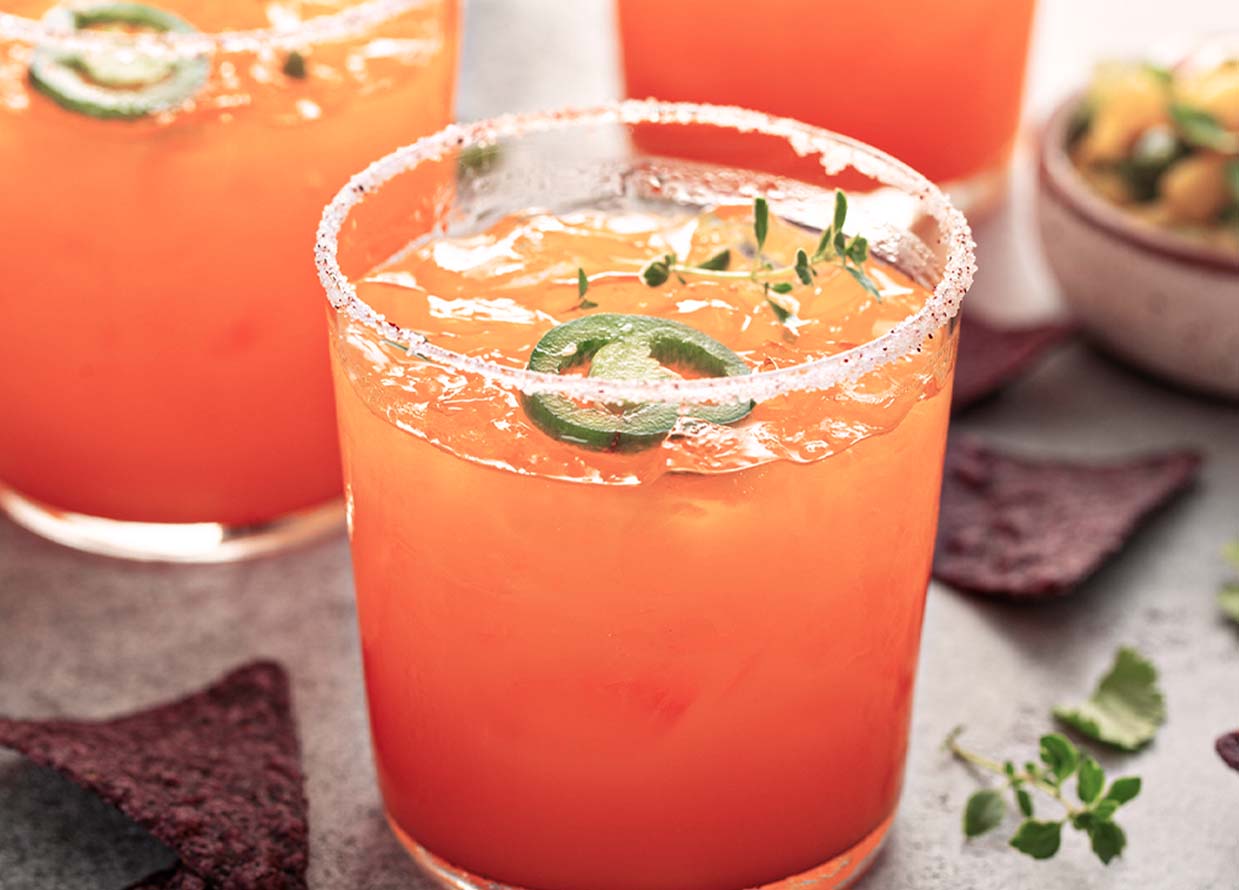 Ancho Chile Margarita in glass