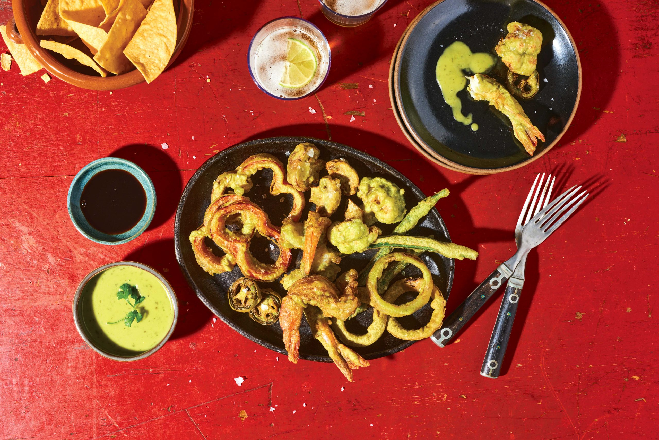 cilantro tempura shrimp