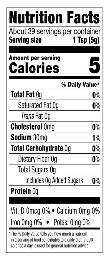 Hot Pepper Paste Nutrition