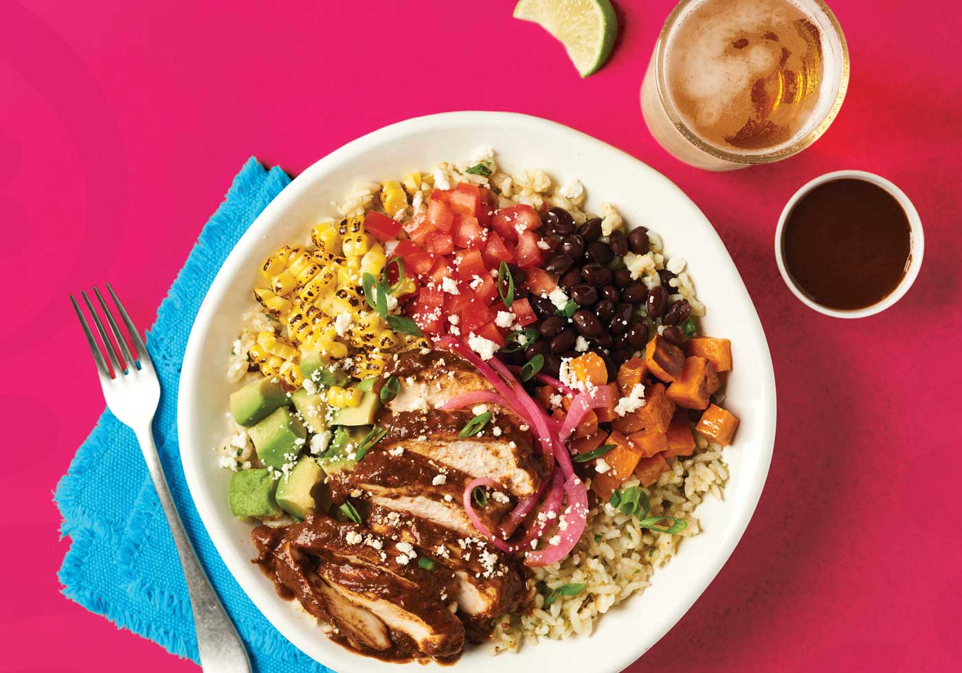 Mole Chicken Bowl