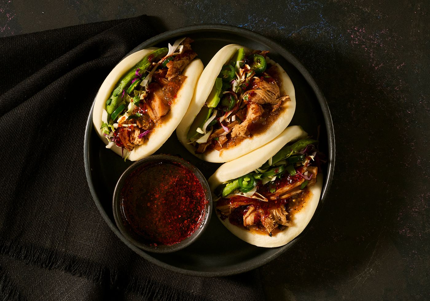 Korean-Mexican Bao Bun Tacos