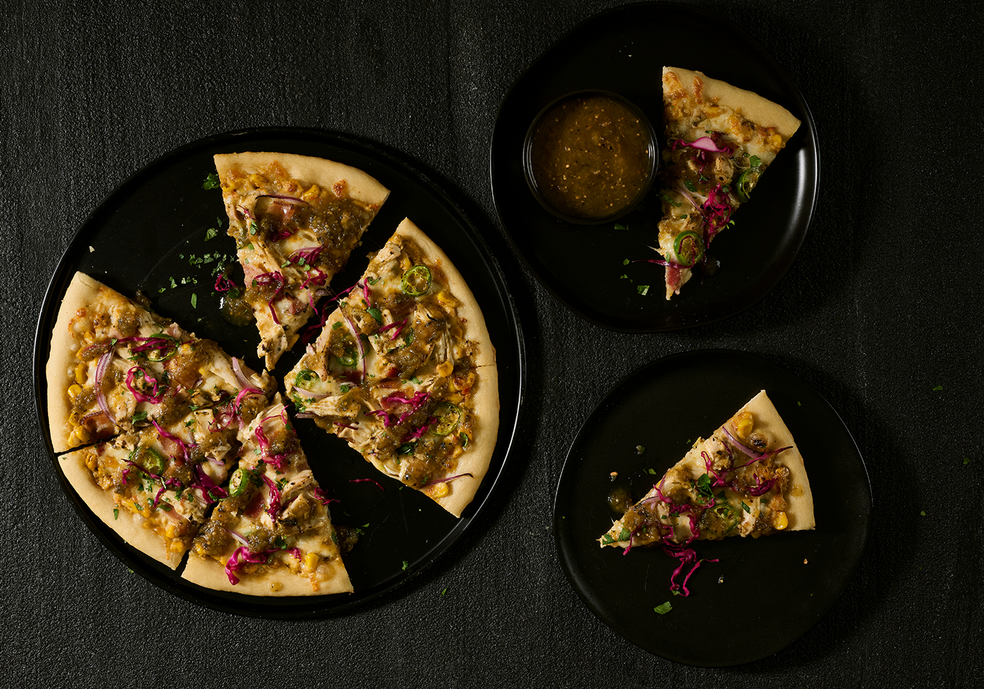 Salsa-Verde Chicken Wood-Fired Pizza