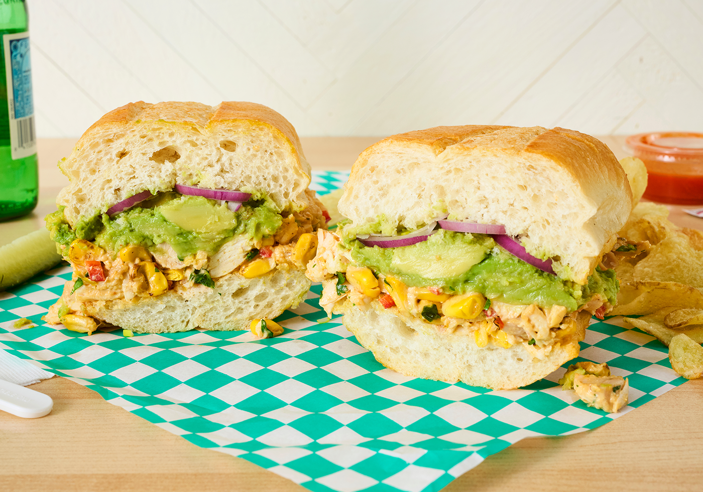 Street Corn Chicken Salad Sandwich